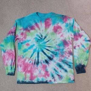 Handmade Long Sleeve Tie Dye Tee